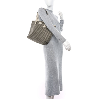 Gucci GG Supreme Monogram Medium Zippered Shopping Tote Off White 2 of 15