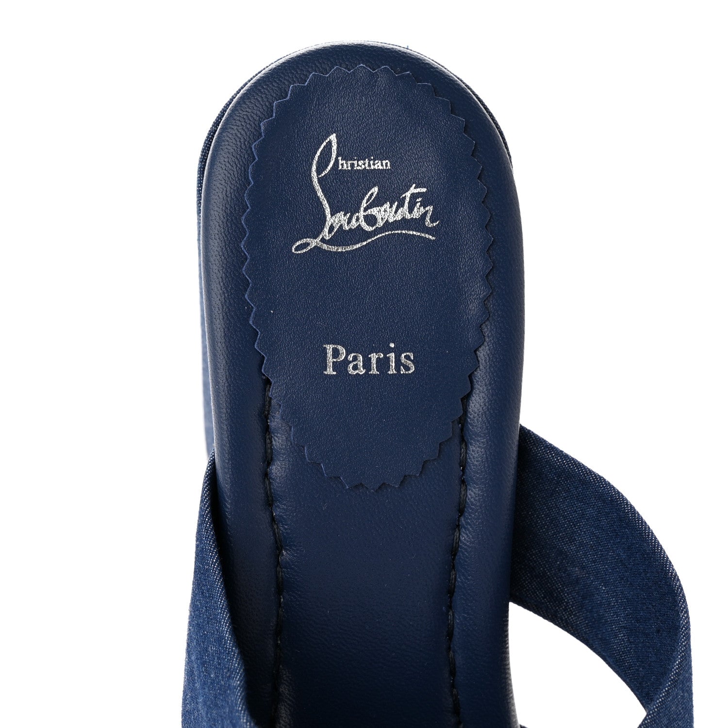 Christian Louboutin Denim Disco Club 85 Sandals 38.5 Blue 7 of 10