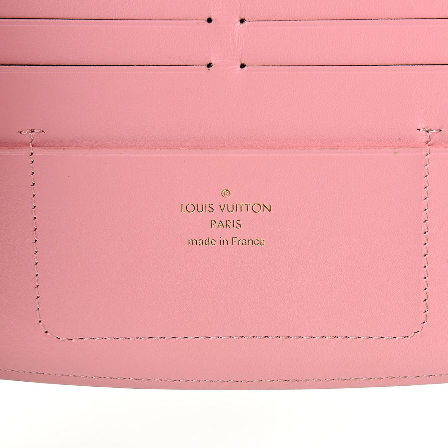 Calfskin City Steamer Wallet Kaki White