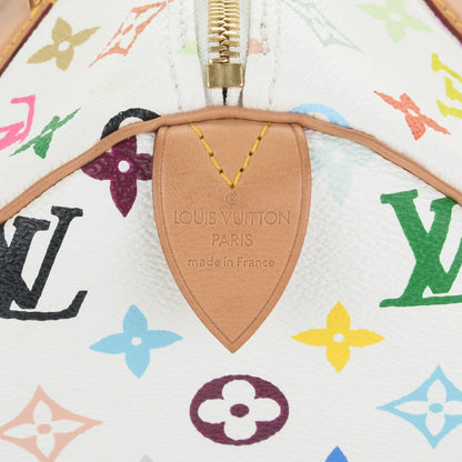 Louis Vuitton Monogram Multicolor Speedy 30 White 6 of 7