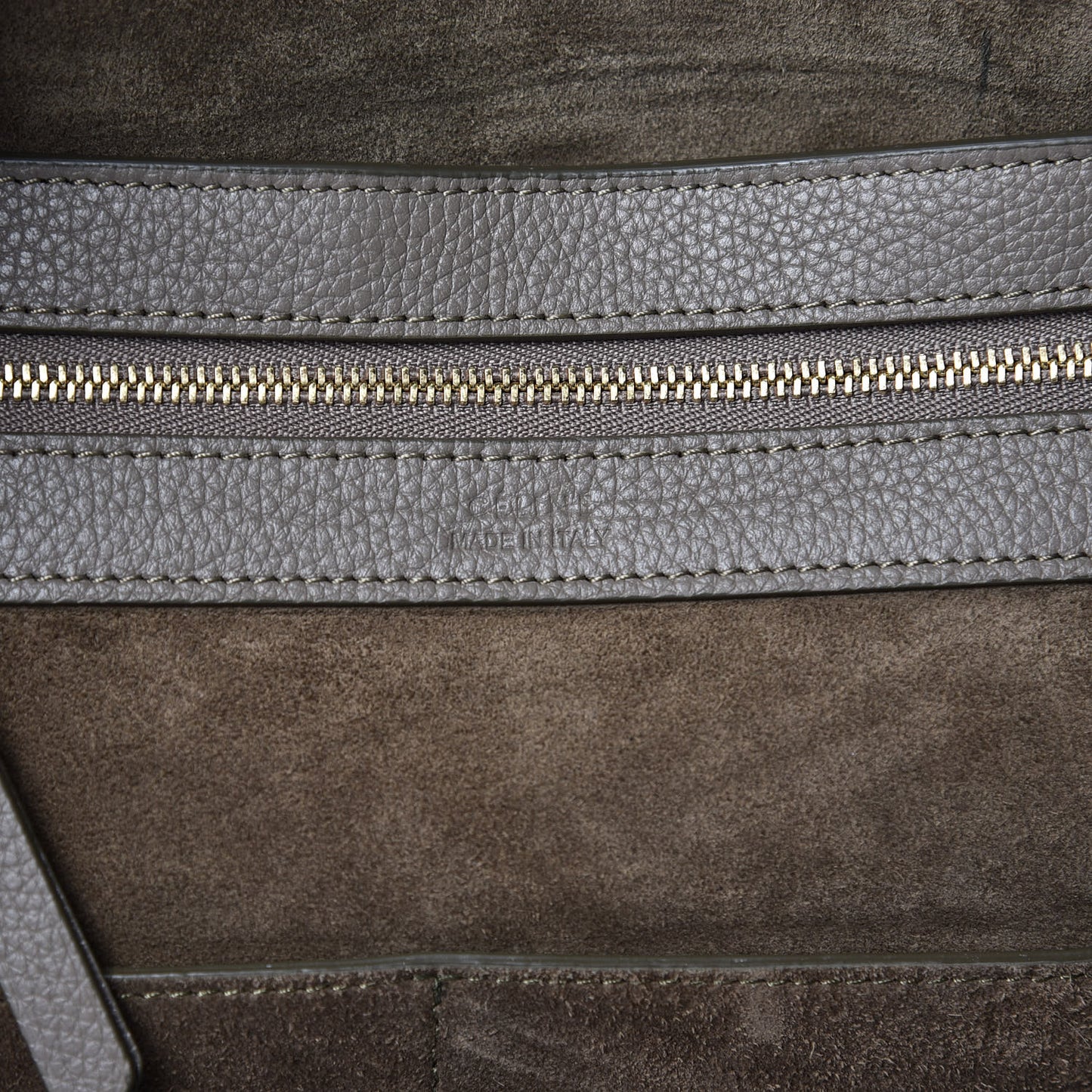 Soft Grained Calfskin Small Belt Cabas Phantom Taupe