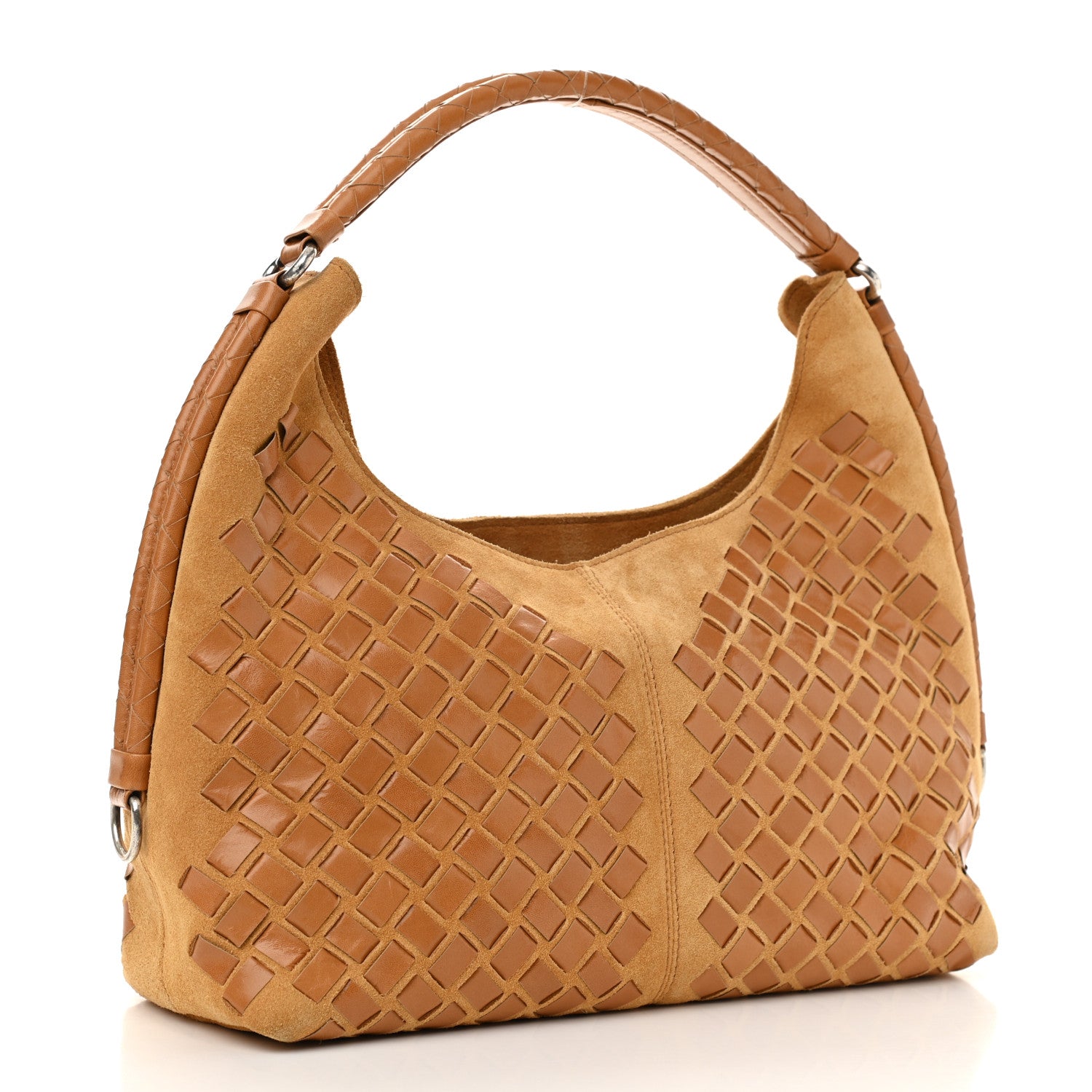 Bottega Veneta Suede Nappa Intrecciato Shoulder Bag 3 of 9