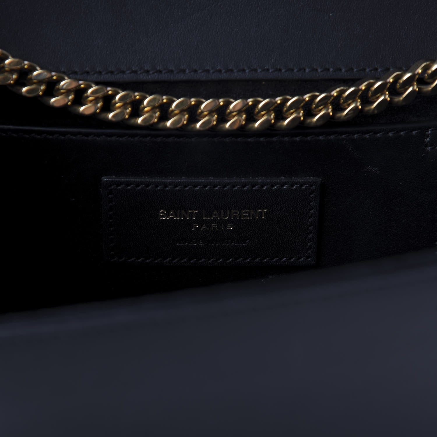 Saint Laurent Smooth Calfskin Medium Classic Monogram Kate Tassel Satchel Black 9 of 12