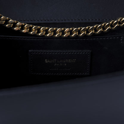 Saint Laurent Smooth Calfskin Medium Classic Monogram Kate Tassel Satchel Black 9 of 12