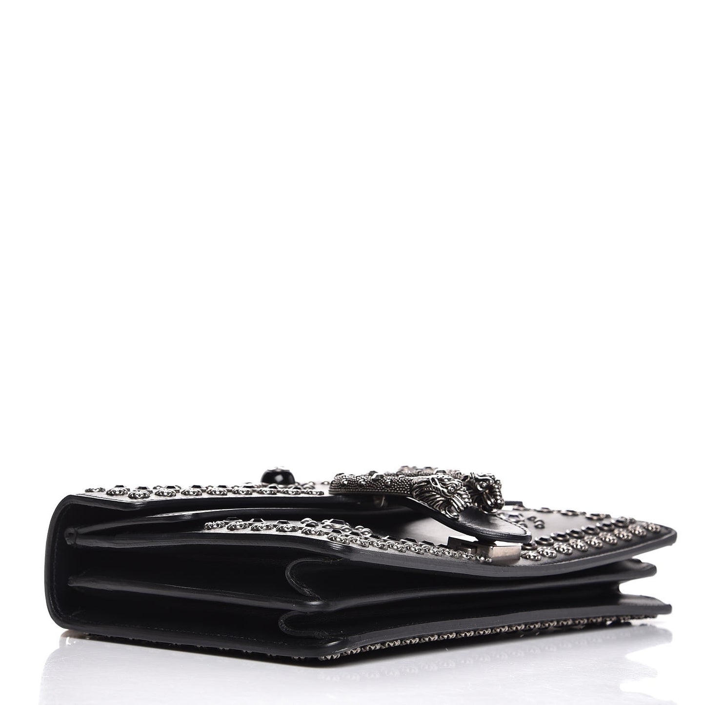Calfskin Studded Small Dionysus Shoulder Bag Black