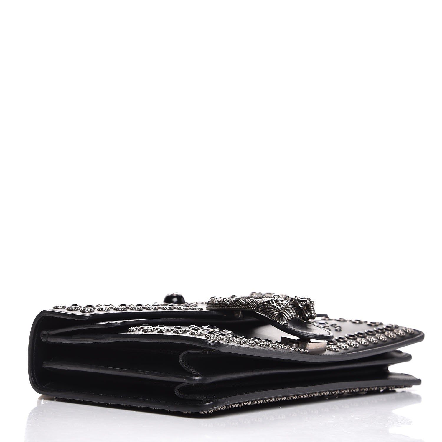 Gucci Calfskin Studded Small Dionysus Shoulder Bag Black 4 of 11