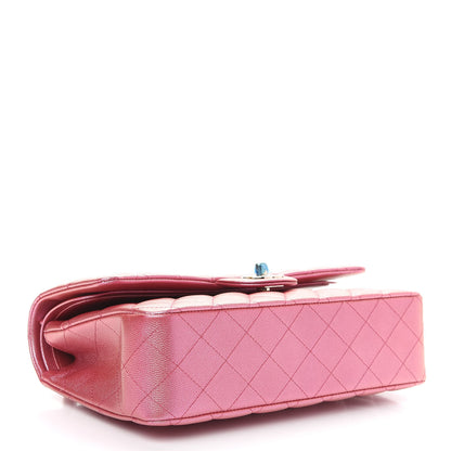 Chanel Iridescent Caviar Quilted Medium Double Flap Dark Pink 4 of 9