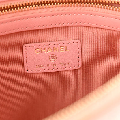 Chanel Iridescent Caviar Quilted Medium Cosmetic Case Rose Pink 6 of 11