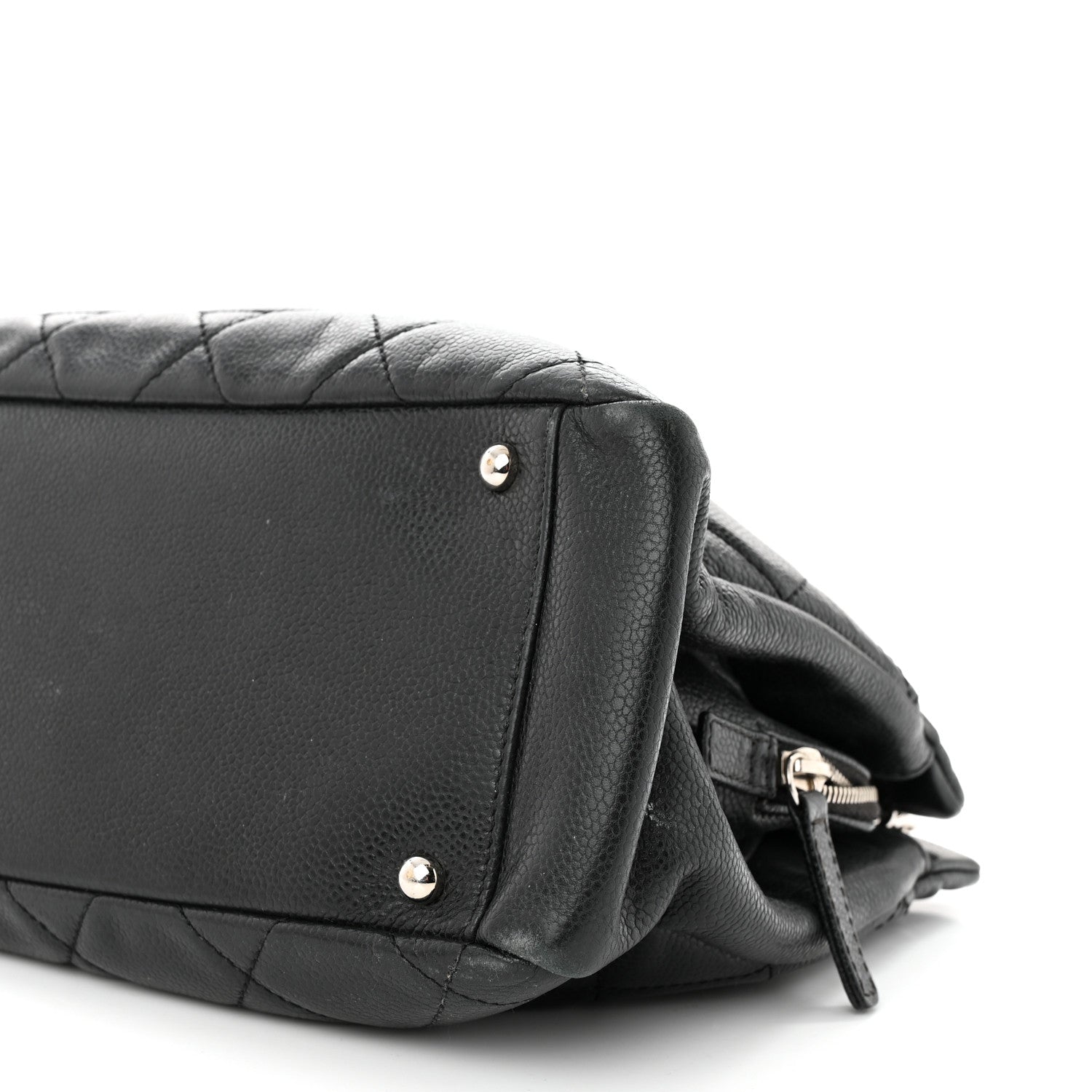 Chanel Caviar Quilted CC Timeless Soft Tote Black 12 of 13