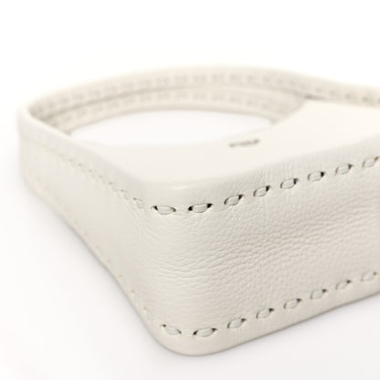 Fendi Cuoio Roma Sellerissima Nappa Sintetica Tape Stitch Mini Fendessence Shoulder Bag White 7 of 8
