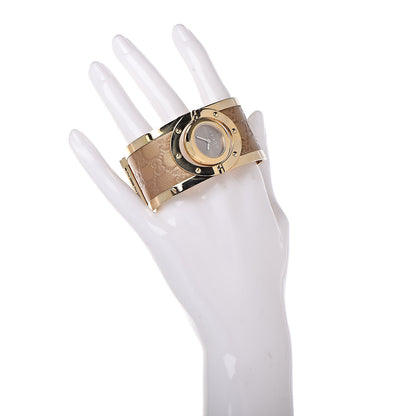Gucci Stainless Steel Calfskin 33mm Twirl Quartz Watch Bronze 2 of 7