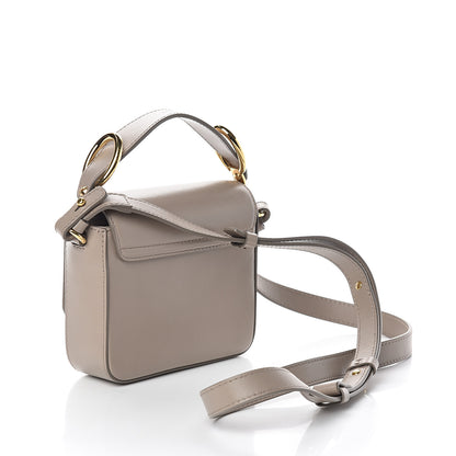 Chloe Shiny Calfskin Suede Mini C Double Carry Motty Grey 2 of 7