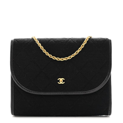 Chanel Jersey Quilted Mini Square Flap Black 1 of 12