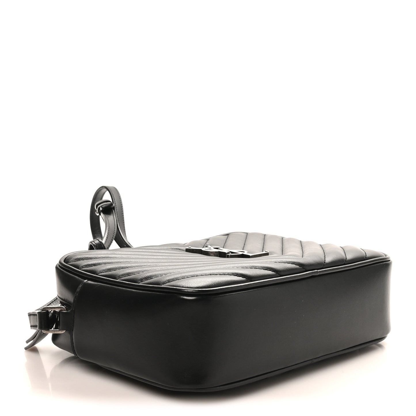 Calfskin Matelasse Monogram Lou Camera Bag Black