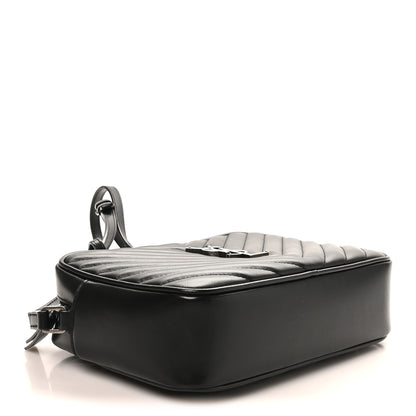 Saint Laurent Calfskin Matelasse Monogram Lou Camera Bag Black 4 of 10