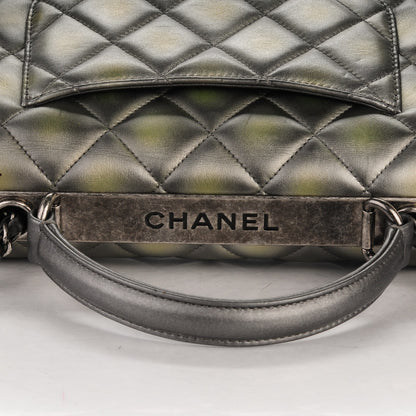 Chanel Metallic Lambskin Quilted Small Trendy CC Dual Handle Flap Bag Silver Gold 8 of 8
