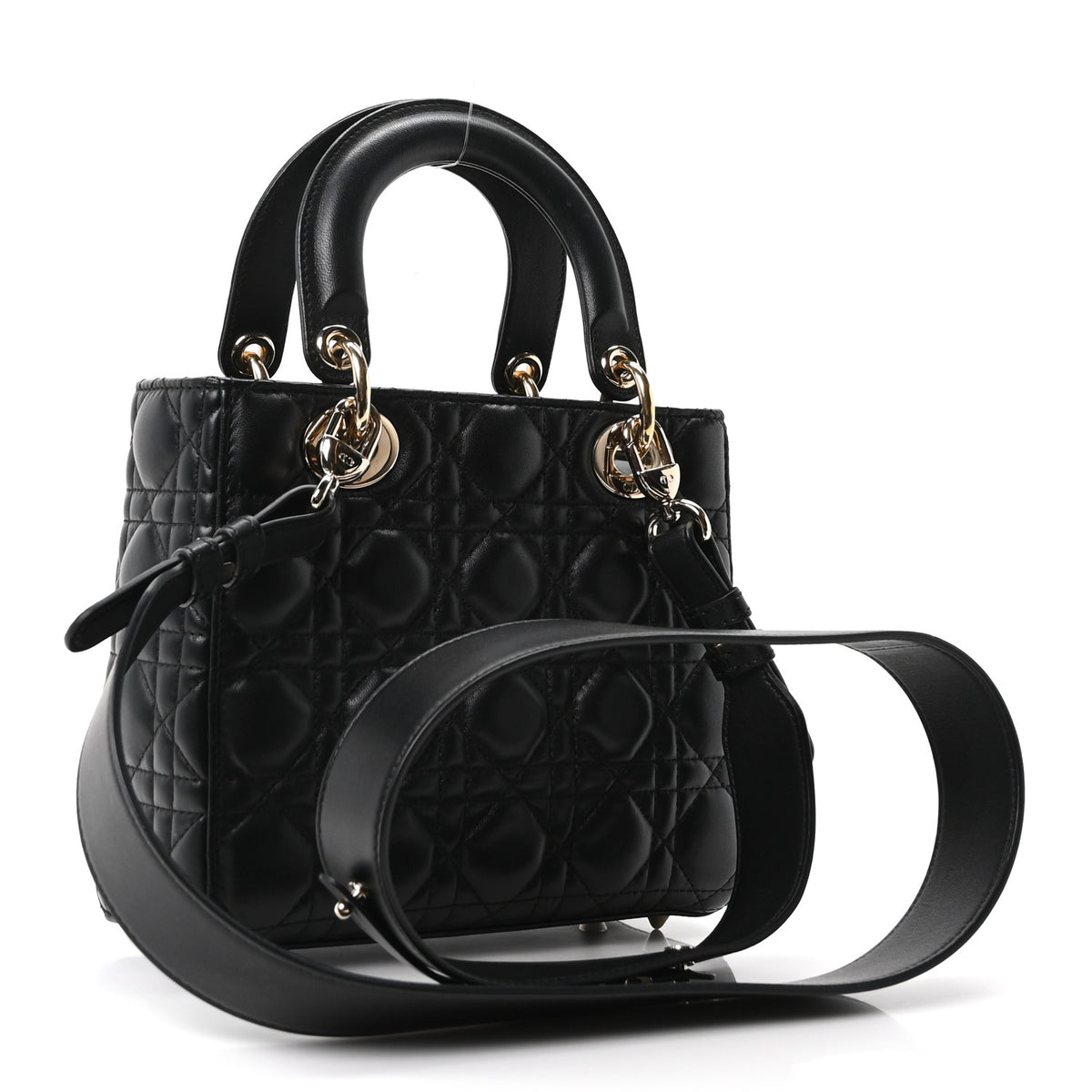 Lambskin Cannage Small My ABCDior Lady Dior Black