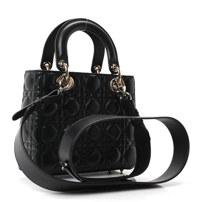 Christian Dior Lambskin Cannage Small My ABCDior Lady Dior Black 3 of 11