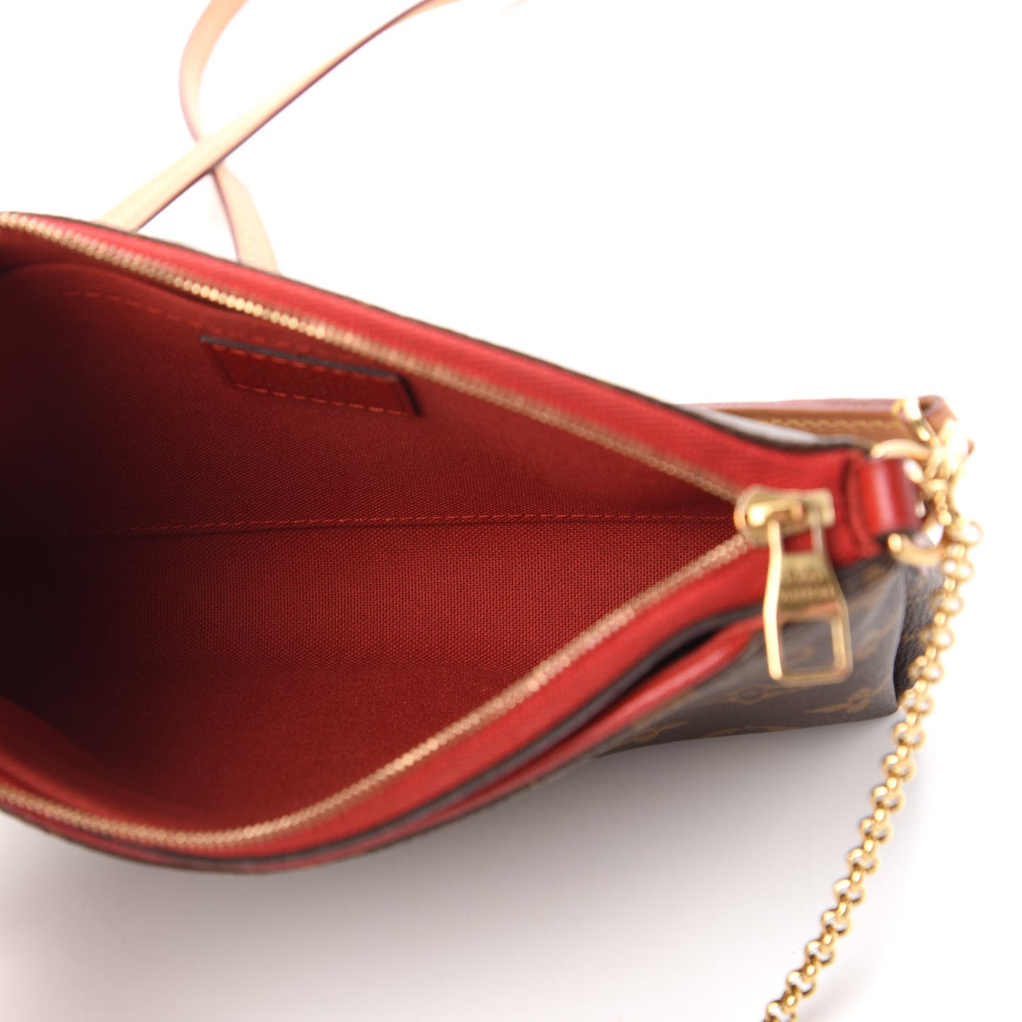 Monogram Pallas Clutch Cherry