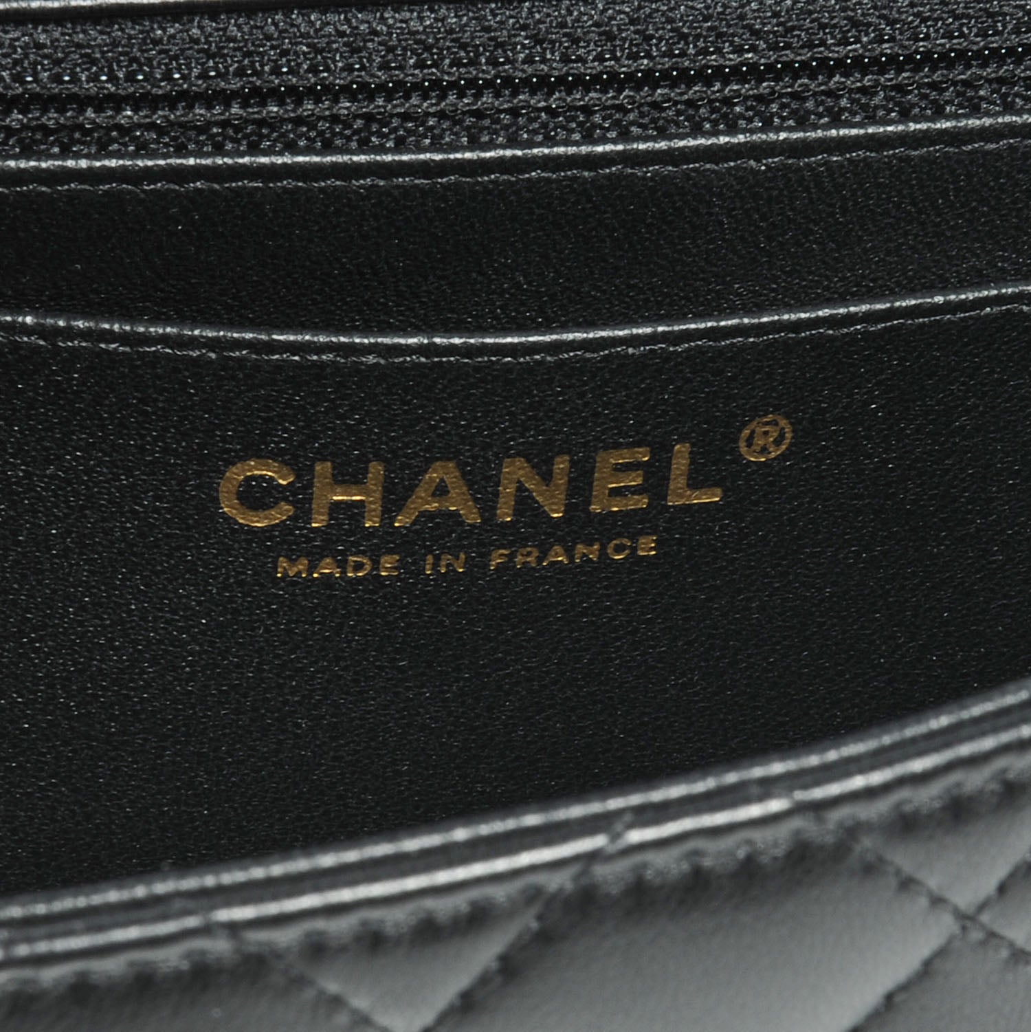 Chanel Lambskin Mini Square Flap Black 7 of 8