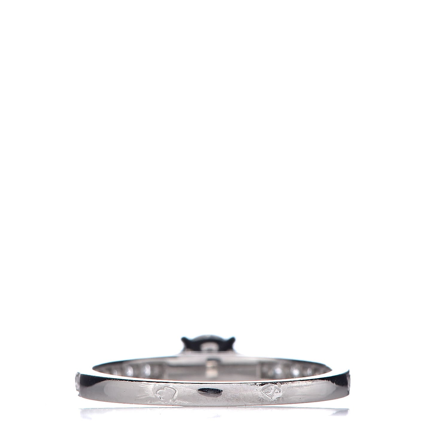 Platinum Diamond .32ct Romance Solitaire Ring 49 4.75
