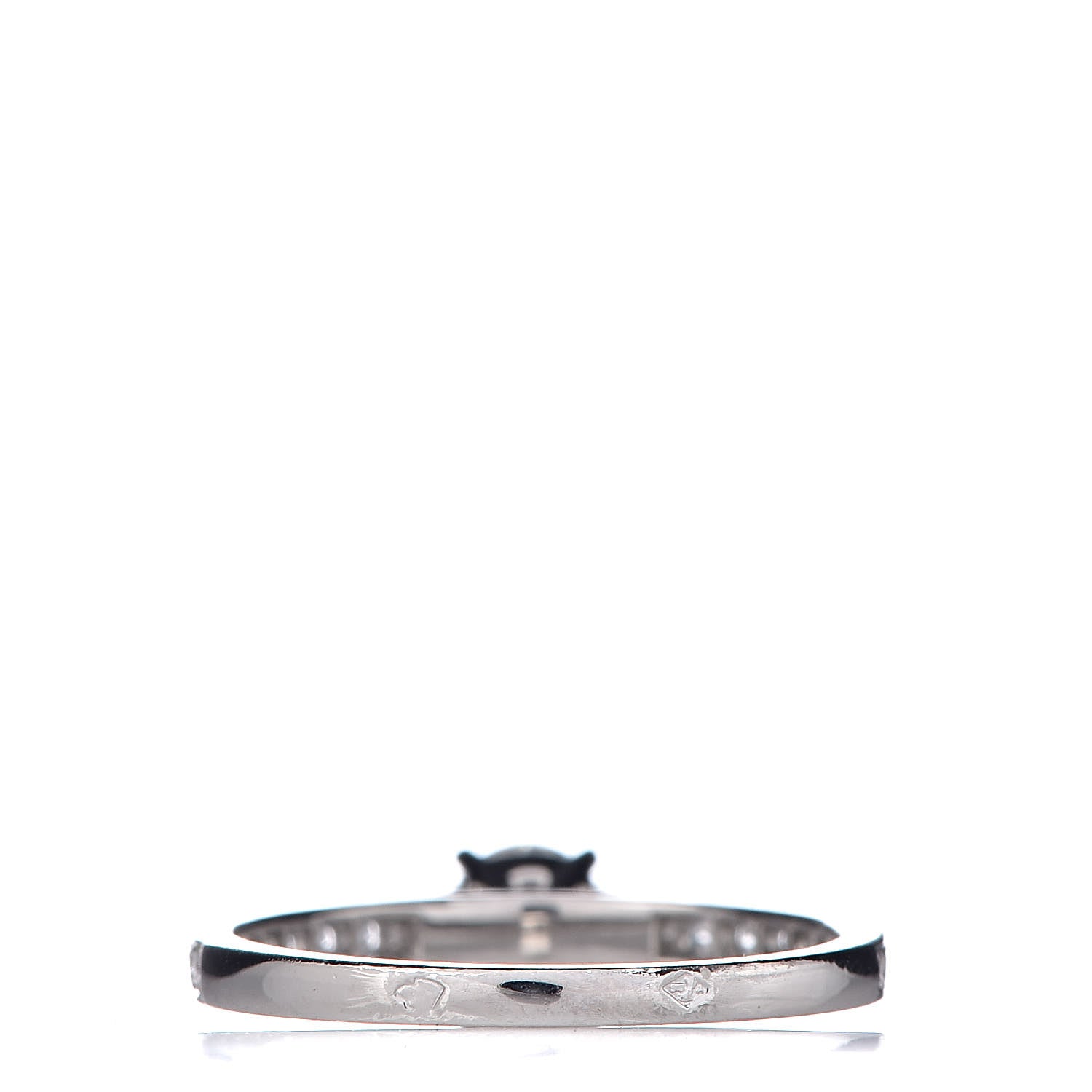 Van Cleef & Arpels Platinum Diamond .32ct Romance Solitaire Ring 49 4.75 4 of 6