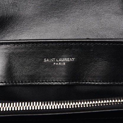 Saint Laurent Calfskin Y Quilted Monogram Small Loulou Chain Satchel Black 5 of 9