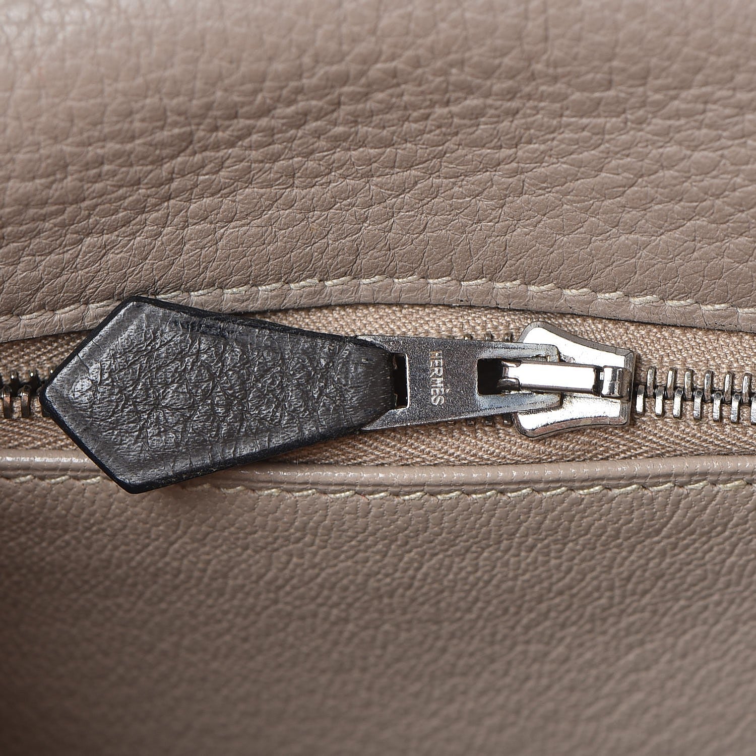Hermes Taurillon Clemence Tri-color Kelly Retourne 35 Graphite Gris Tourterelle Gris Clair 20 of 36