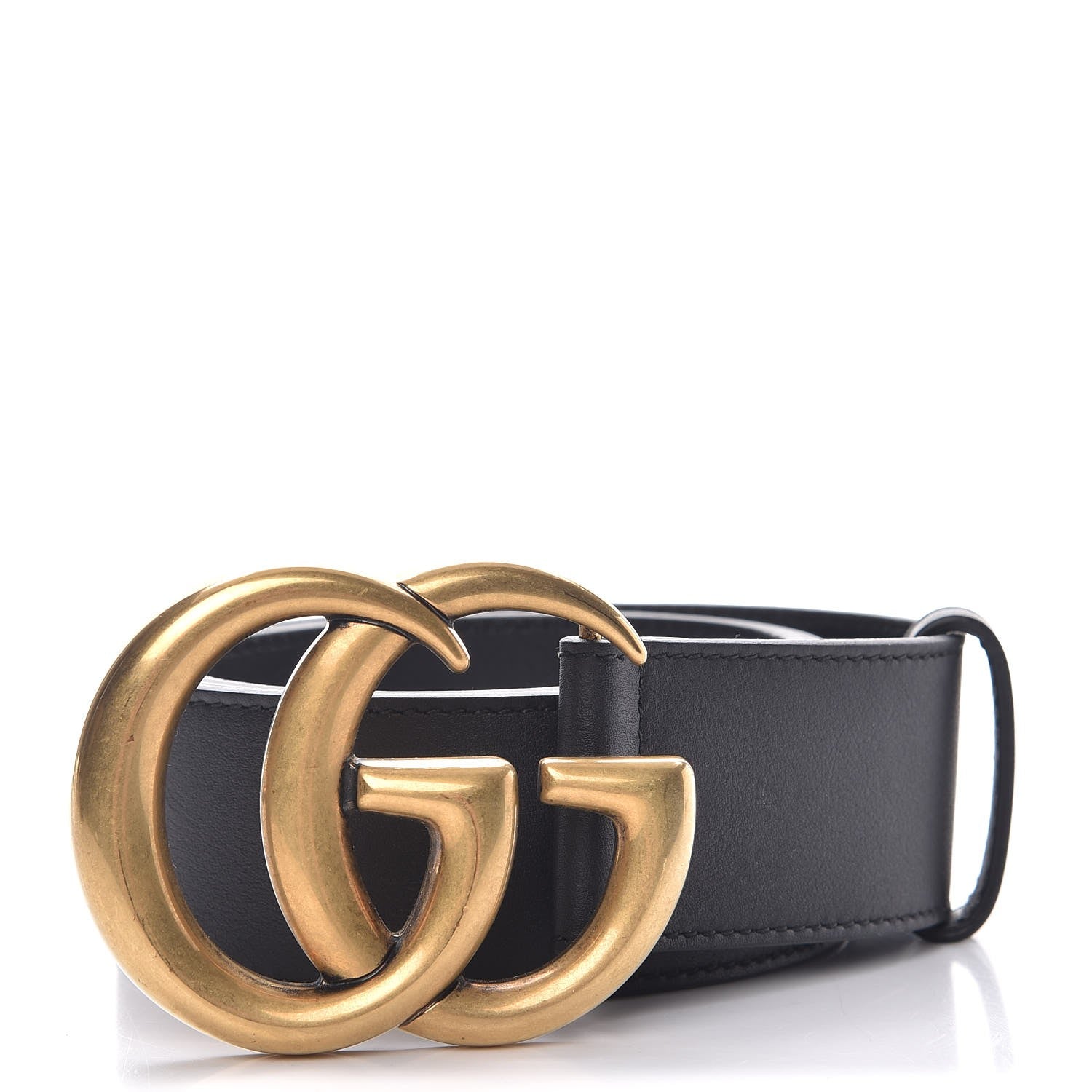 Gucci Calfskin Double G 40mm Belt 80 32 Black 1 of 6