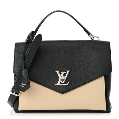 Louis Vuitton Soft Calfskin My Lockme Top Handle Vanille Black 1 of 13