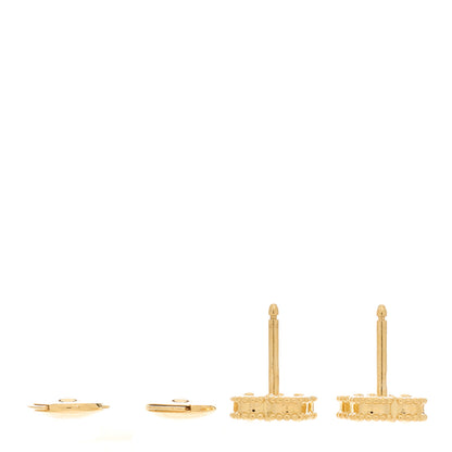 Van Cleef & Arpels 18K Yellow Gold Mother of Pearl Sweet Alhambra Earrings 3 of 4