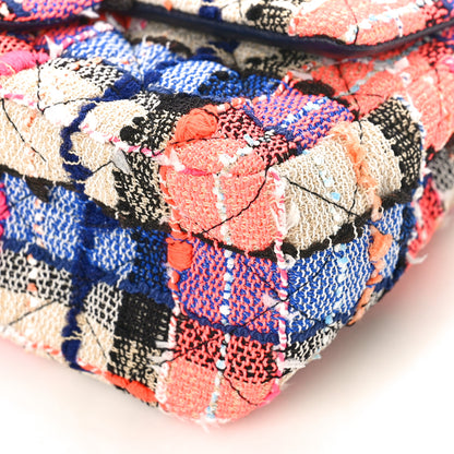 Chanel Tweed Quilted Mini Rectangular Flap Blue Orange Yellow 9 of 9