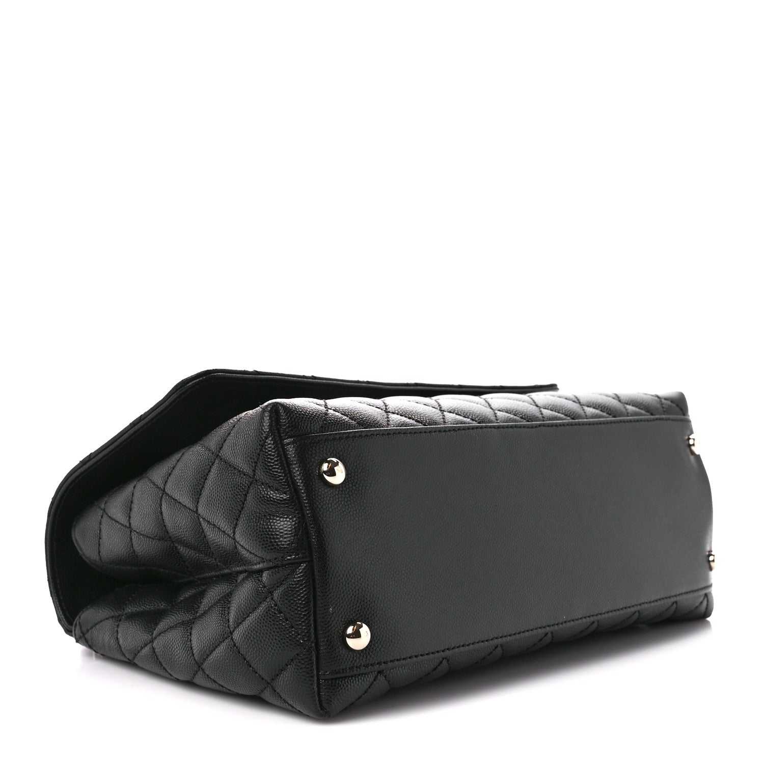 Chanel Caviar Quilted Small Coco Handle Flap Black 4 of 12