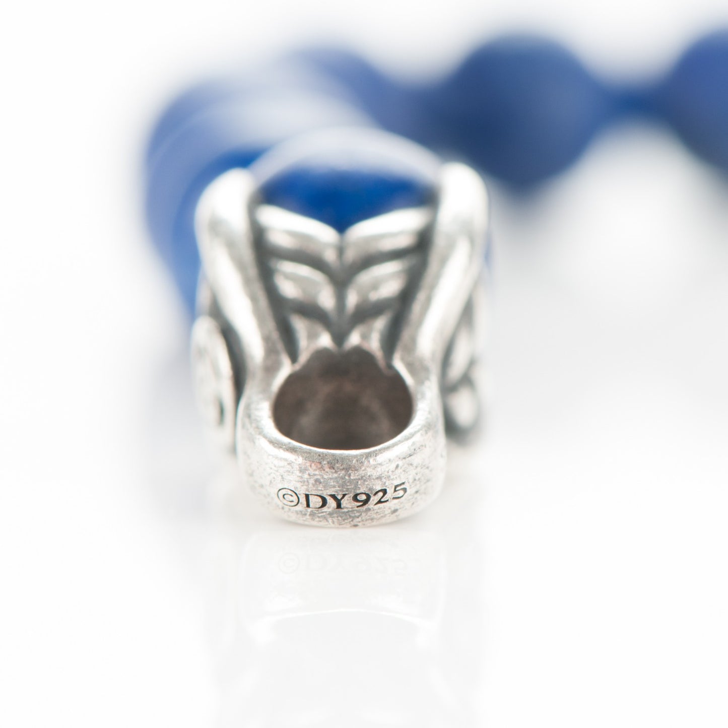 Sterling Silver Lapix Lazuli Spiritual Beads 8mm Bracelet