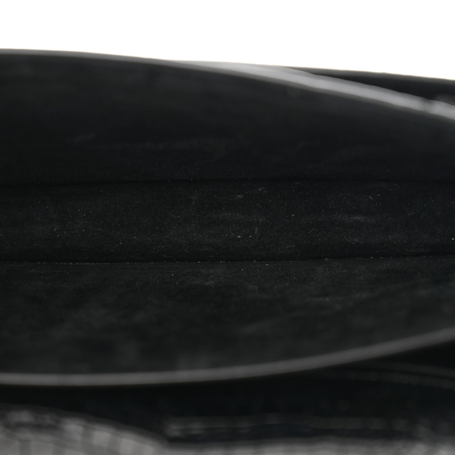 Saint Laurent Calfskin Crocodile Embossed Medium Monogram Sunset Black 5 of 12