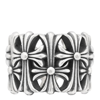 Chrome Hearts Sterling Silver Cemetery Cross Ring 57 8 1 of 4