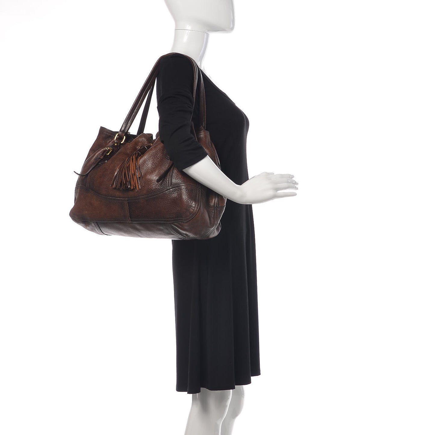 Cervo Antik Drawstring Shopping Bag Bruciato