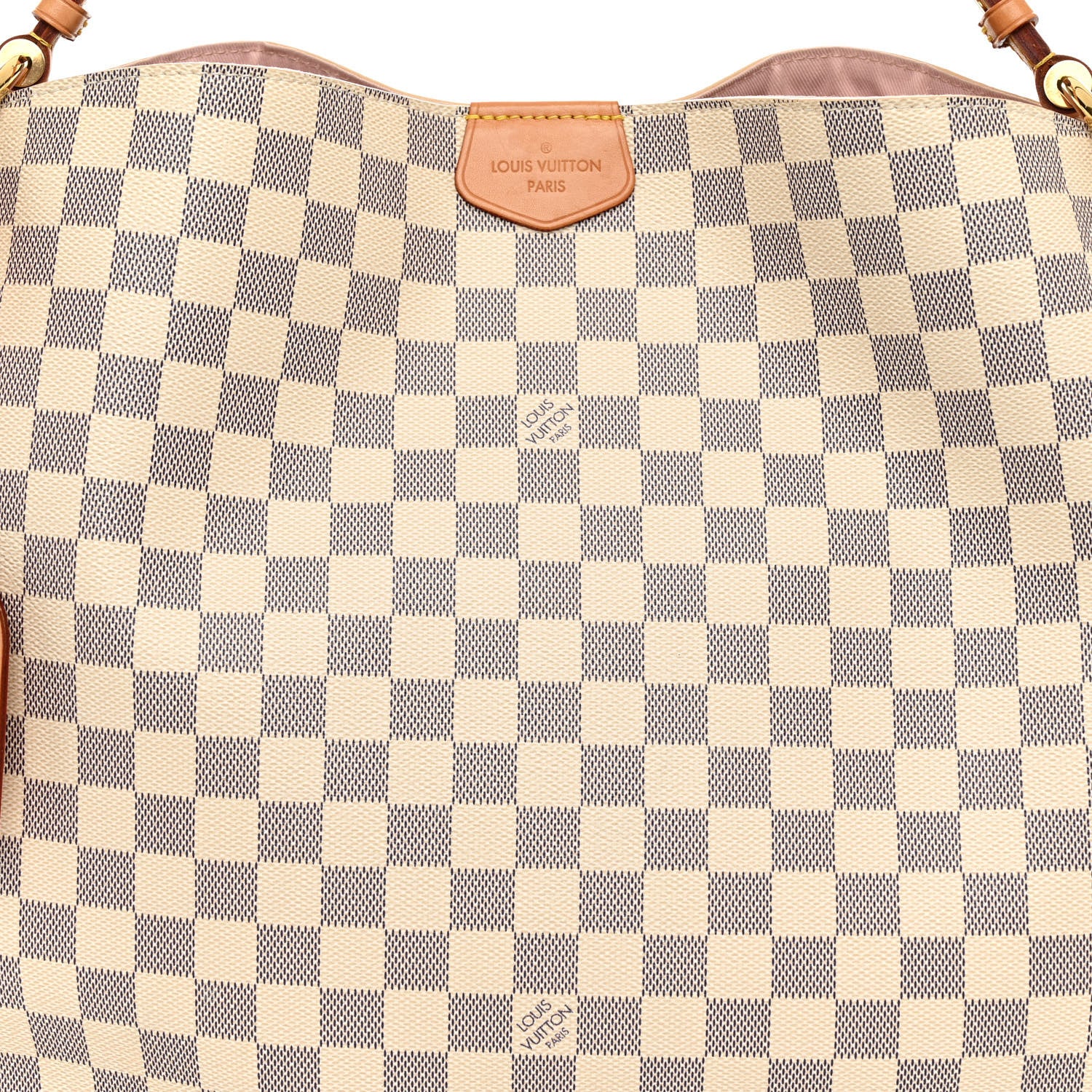 Louis Vuitton Damier Azur Graceful MM Rose Ballerine 7 of 9