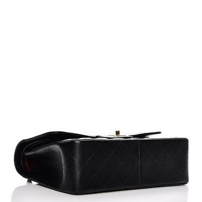 Chanel Caviar Quilted Jumbo Double Flap Black 4 of 7
