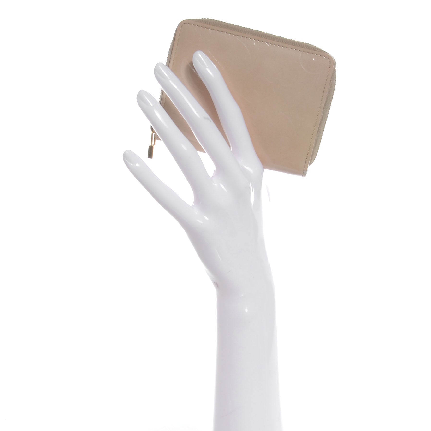 Louis Vuitton Vernis Broome Zip Wallet Beige 2 of 8