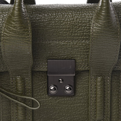 3.1 Phillip Lim 3.1 Textured Calfskin Mini Pashli Satchel Military 9 of 9