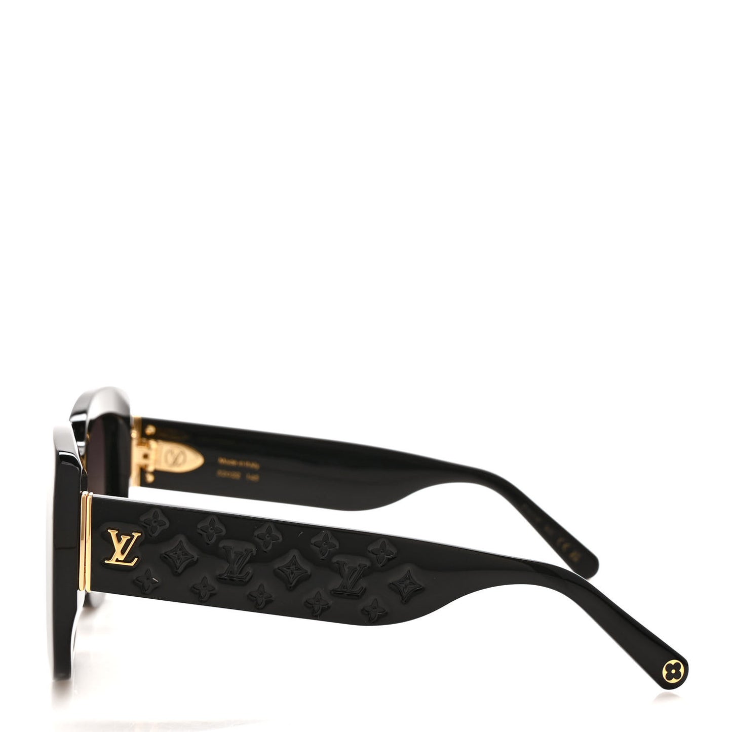 Acetate LV Empreinte Square Sunglasses Z1611E Black