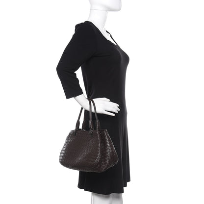Bottega Veneta Nappa Intrecciato Woven Tote Ebano 2 of 9
