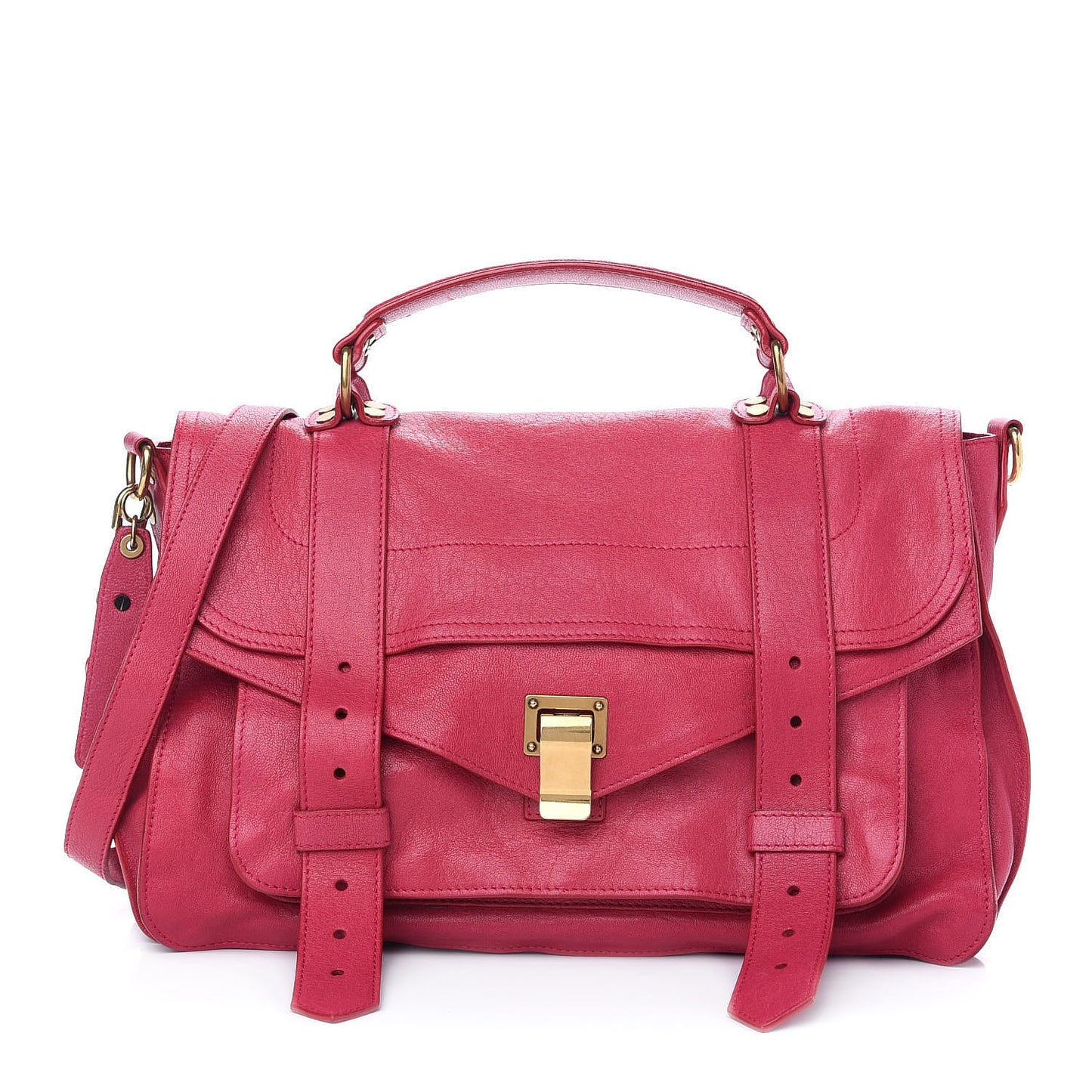 Lambskin Medium PS1 Satchel Raspberry