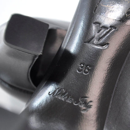 Louis Vuitton Leather Bow Heels 36 Black 7 of 7