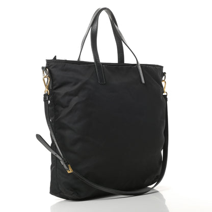 Prada Tessuto Nylon Saffiano Tote Black 3 of 18