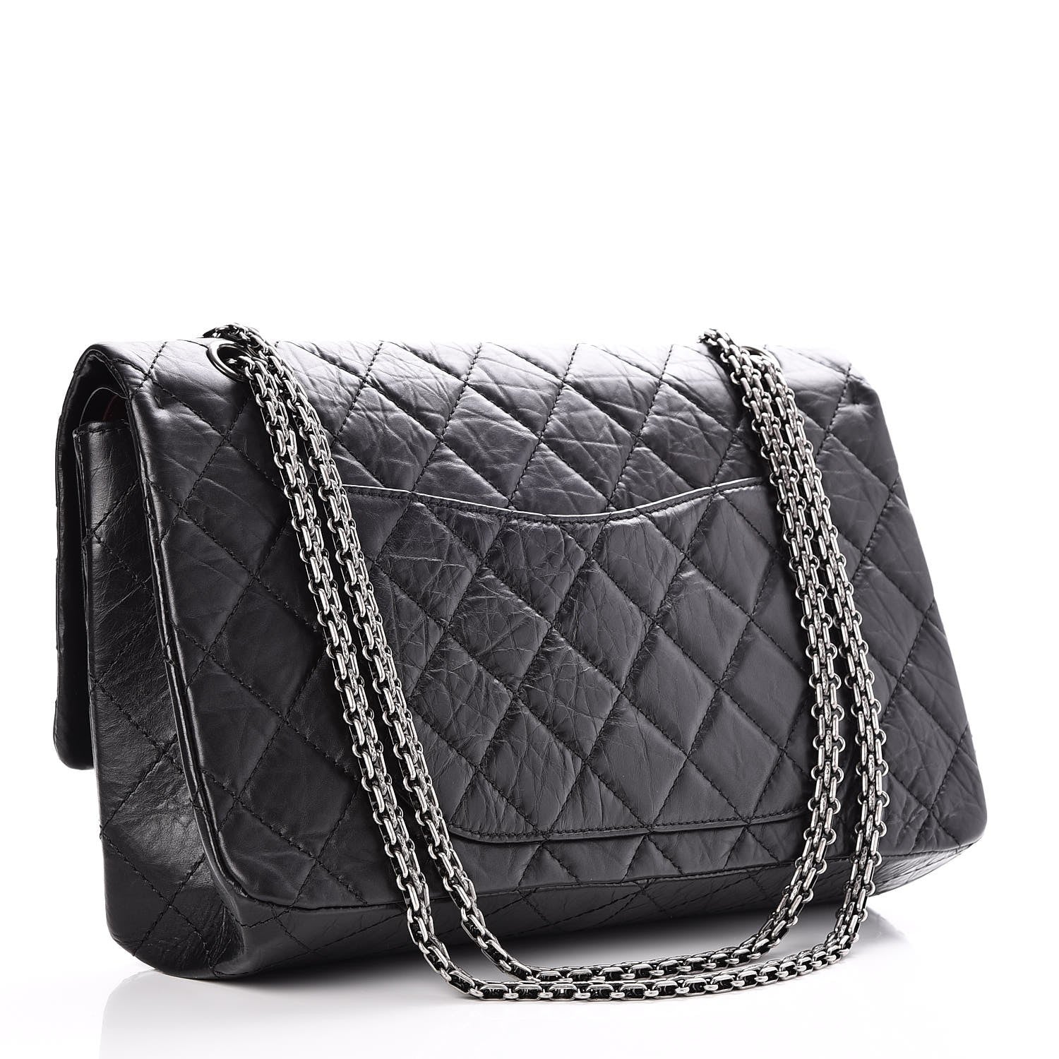 Chanel Aged Calfskin Quilted 2.55 Reissue 227 Flap Black 3 of 8