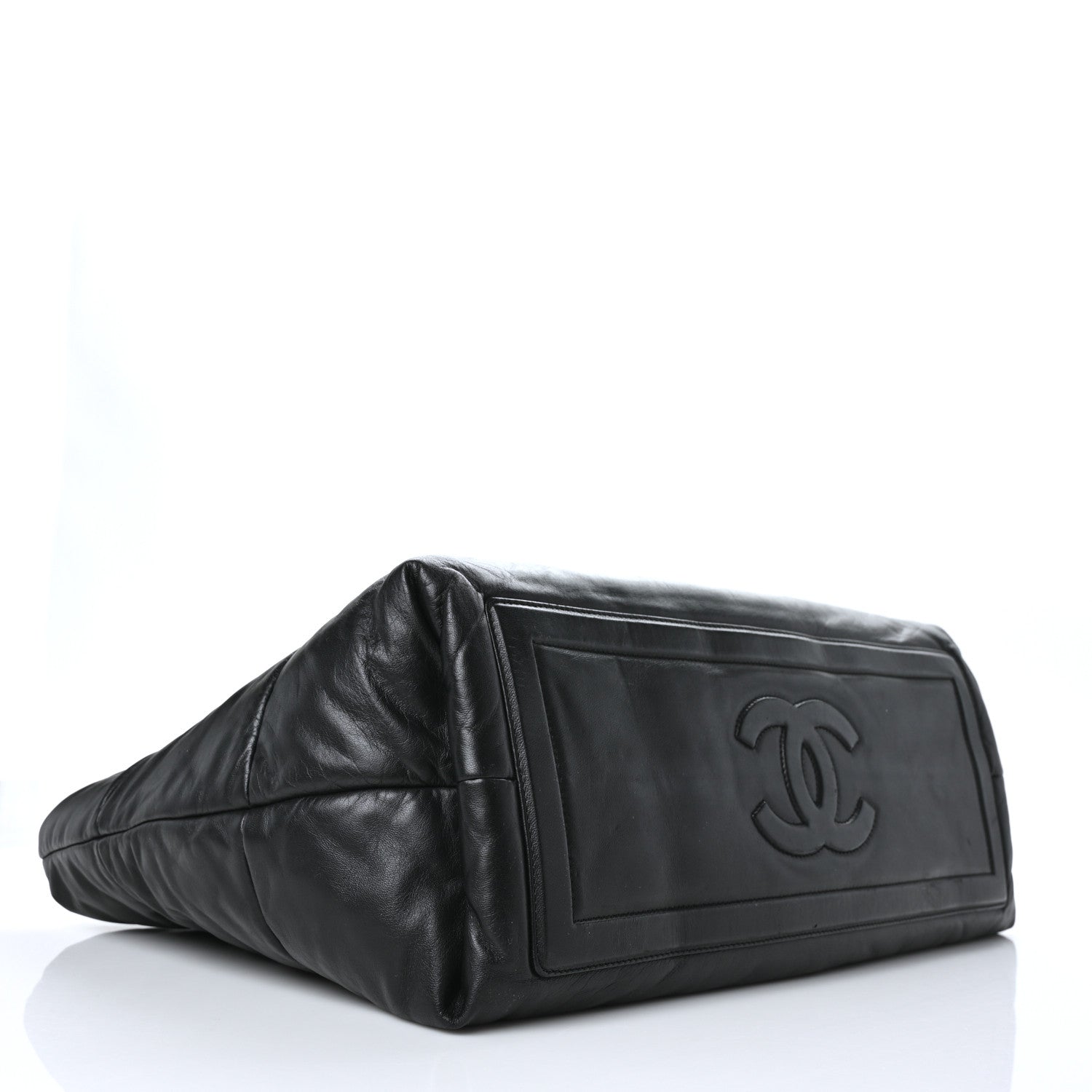 Chanel Lambskin Quilted Medium Coco Cocoon Reversible Tote Black 5 of 14