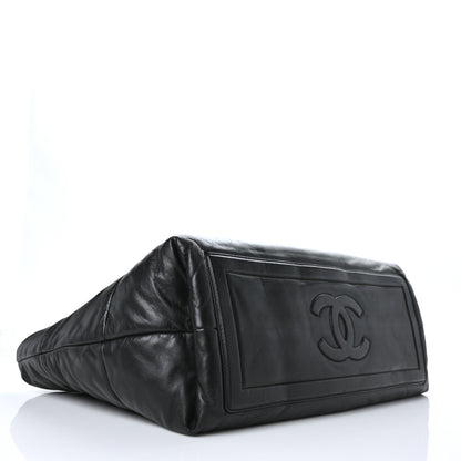Chanel Lambskin Quilted Medium Coco Cocoon Reversible Tote Black 5 of 14