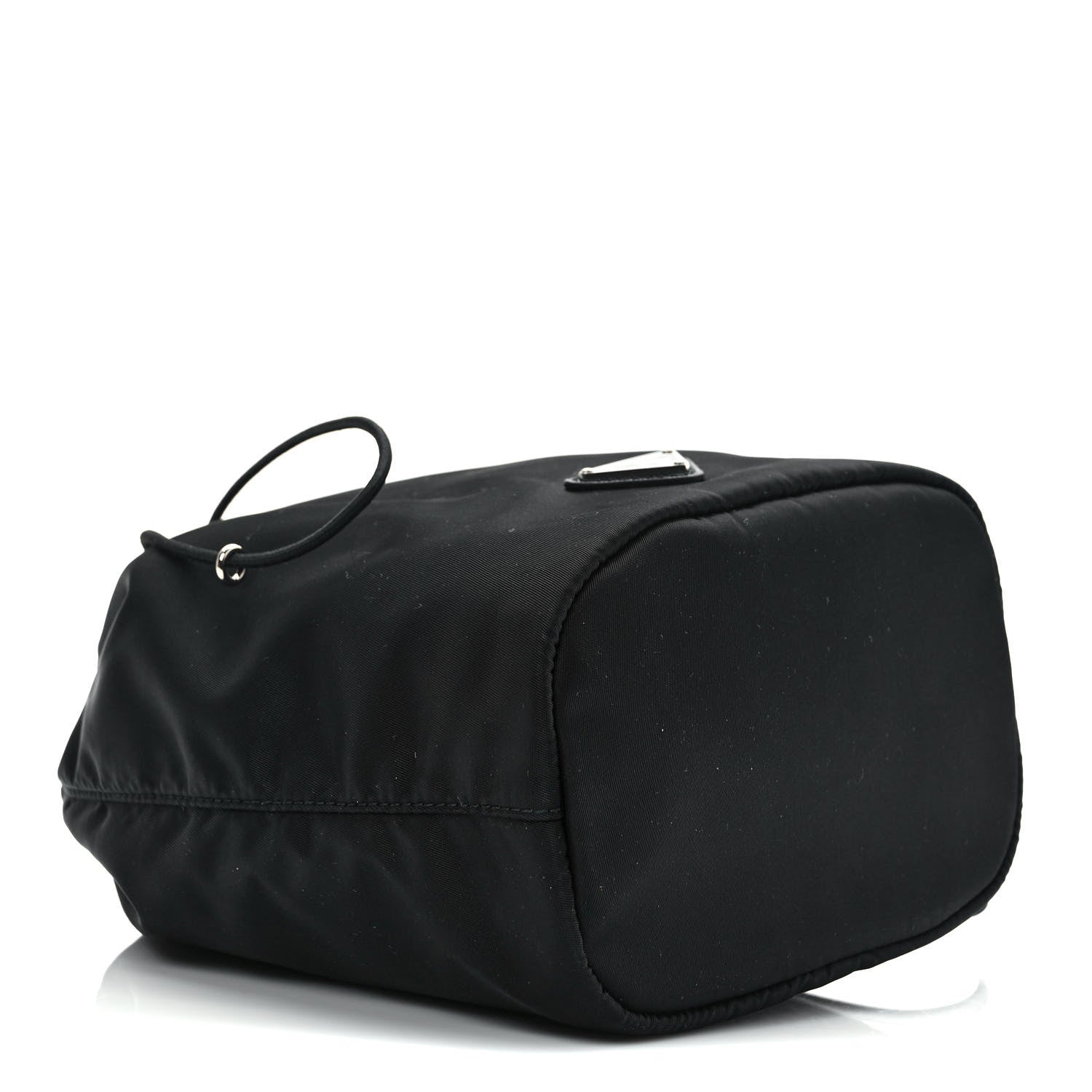Prada Saffiano Tessuto Nylon Vela Bucket Wristlet Black 4 of 10